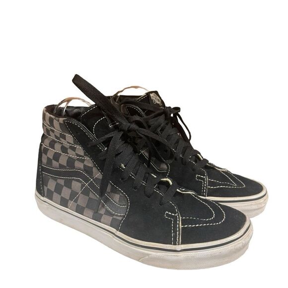 Vans Other - Vans Off the Wall Black Checkerboard hightop Skate board skateboard M 7 - W 8.5
